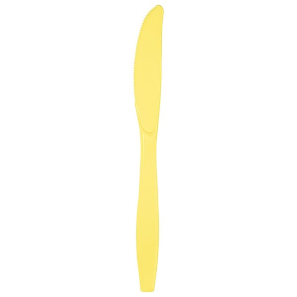 Touch Of Color Mimosa Yellow Plastic Knives, 7.5", 288PK 010580